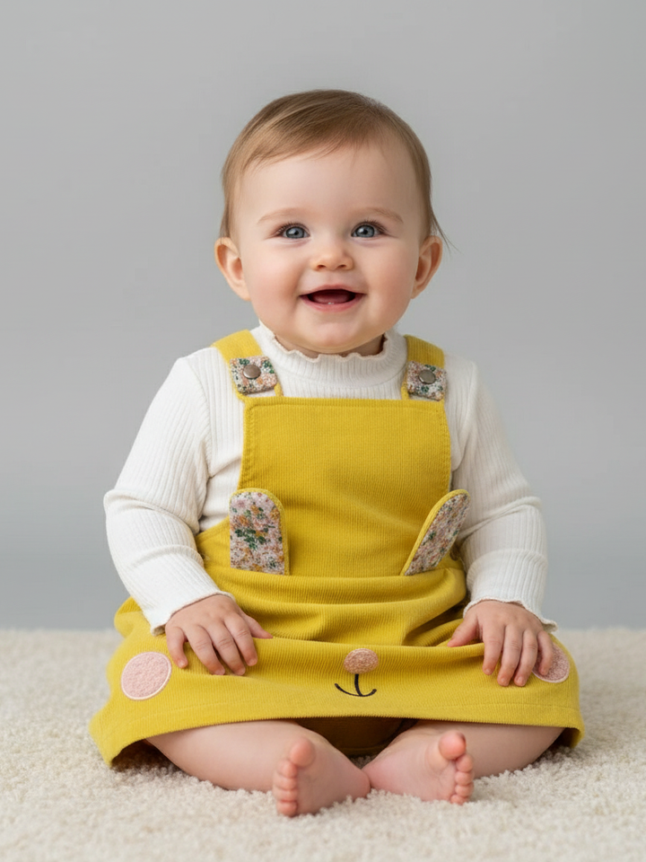 George Girls Dungree Suit L/S 3Pcs #01 (W-25)