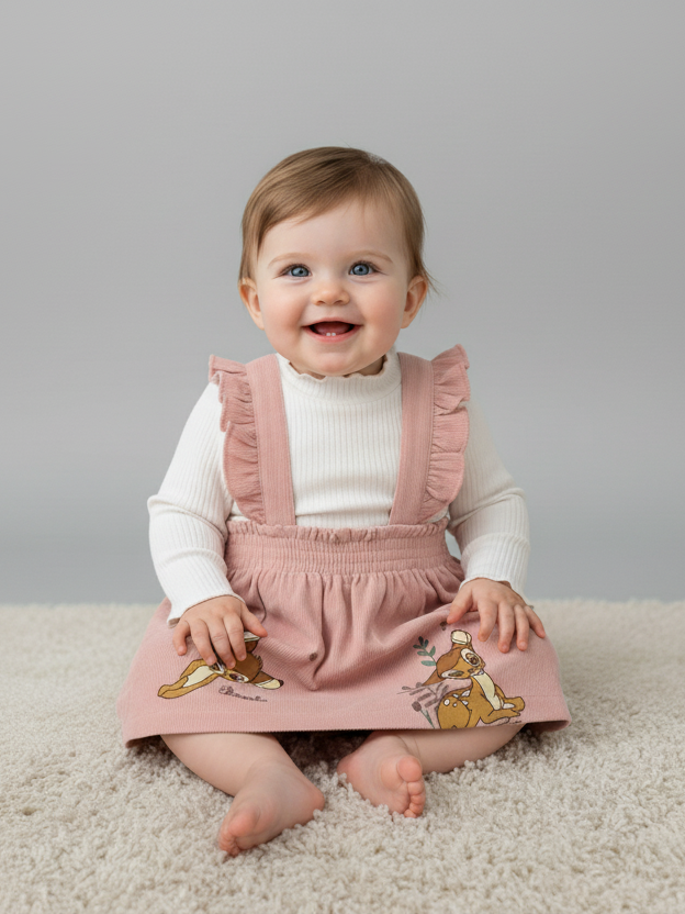 George Girls Dungree Suit L/S 3Pcs #03 (W-25)