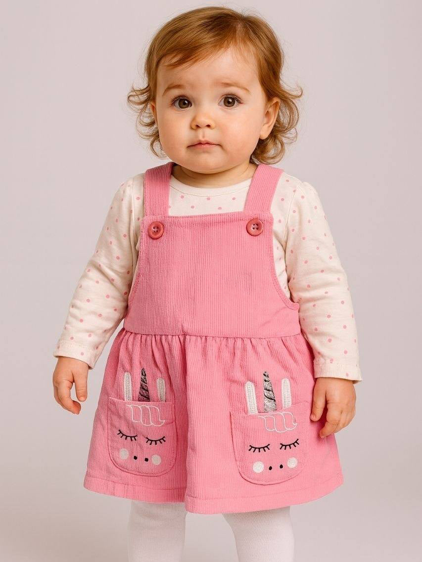 George Girls Frock Suit L/S 3Pcs #04 (W-25)