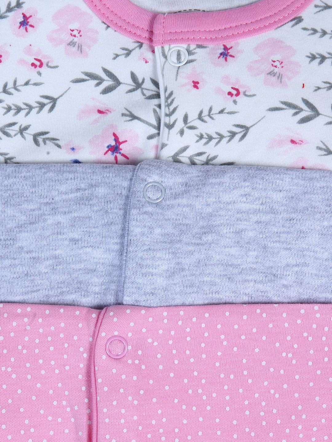 Mamas & Papas Girls Romper L/S 3Pk #01 (W-25)