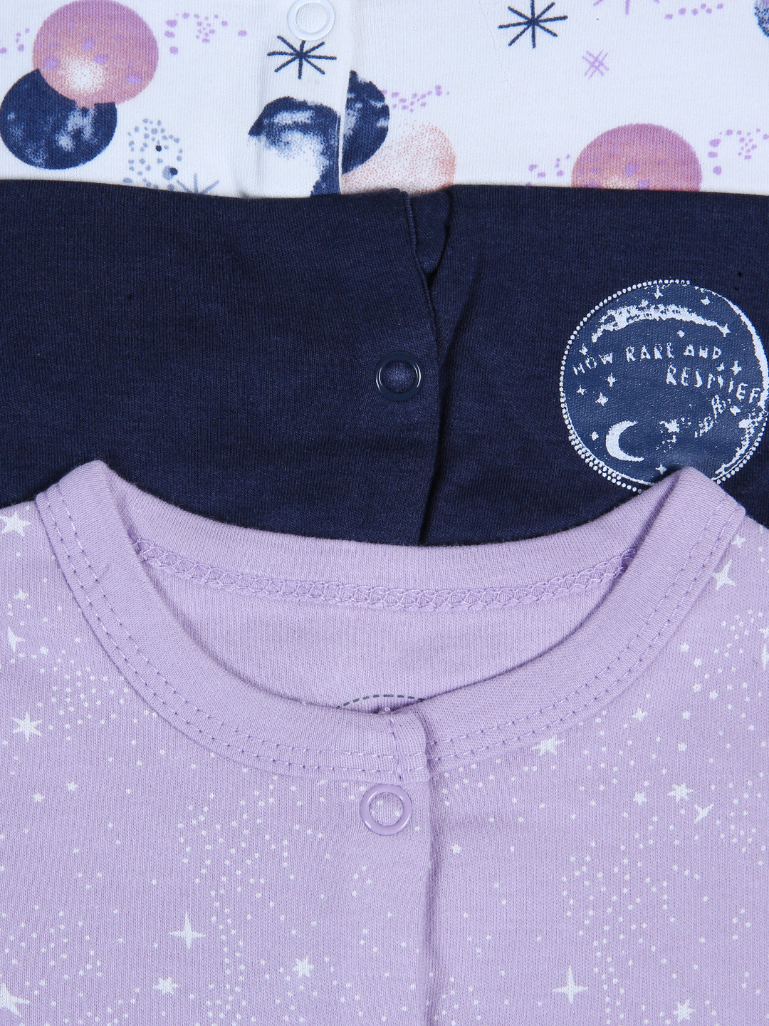 Mamas & Papas Girls Romper L/S 3Pk #01 (W-25)