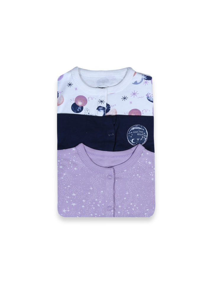 Mamas & Papas Girls Romper L/S 3Pk #01 (W-25)