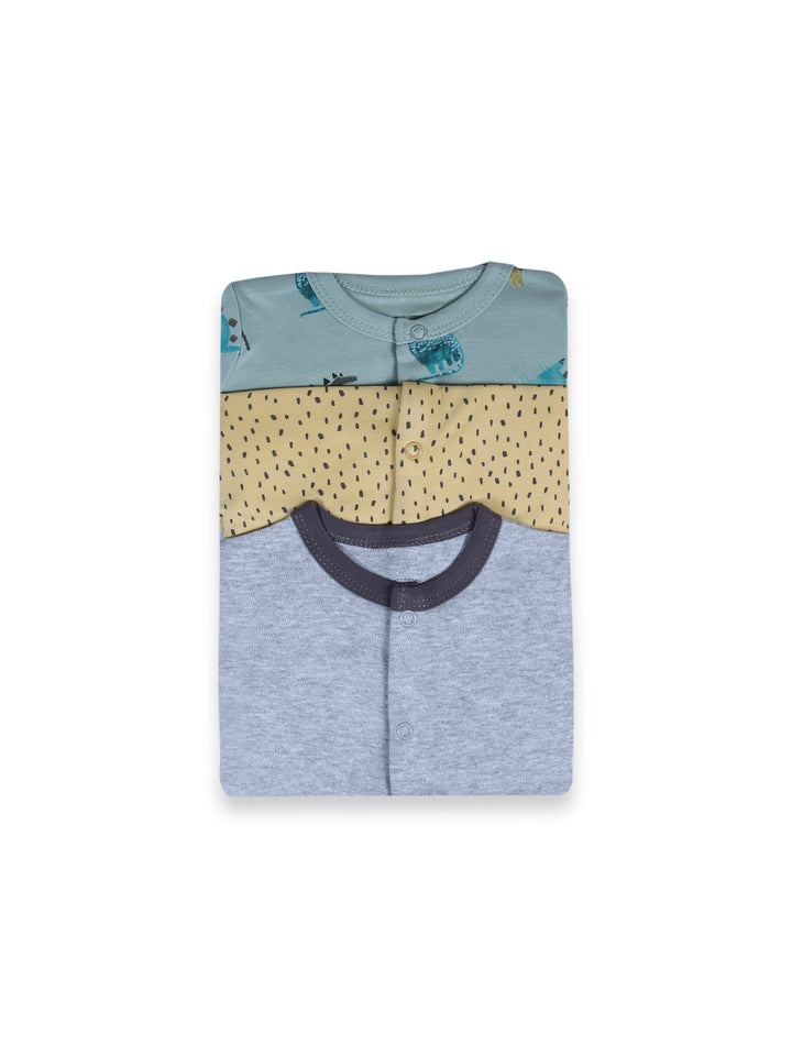 Mamas & Papas Boys Romper L/S 3Pk #02 (W-25)