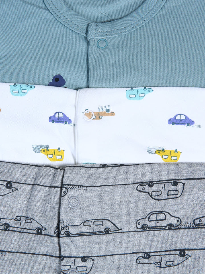 Mamas & Papas Boys Romper L/S 3Pk #02 (W-25)