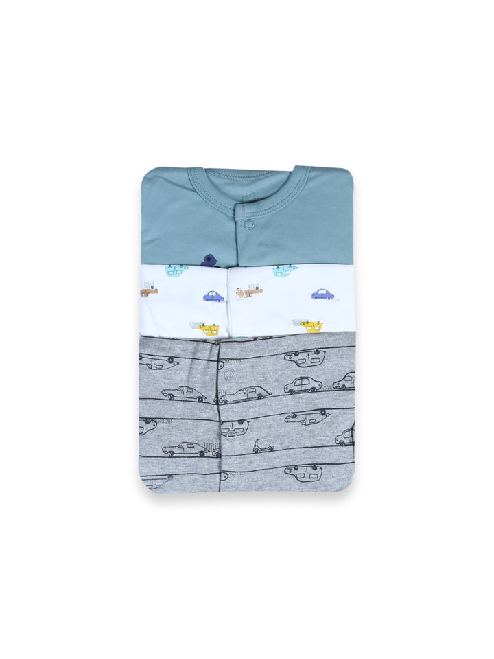 Mamas & Papas Boys Romper L/S 3Pk #02 (W-25)