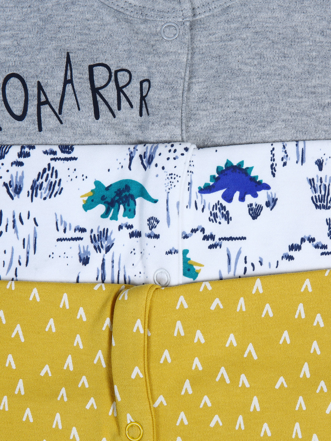 Mamas & Papas Boys Romper L/S 3Pk #02 (W-25)