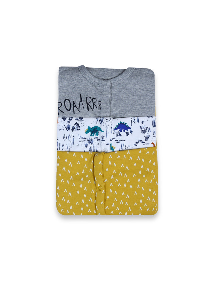 Mamas & Papas Boys Romper L/S 3Pk #02 (W-25)