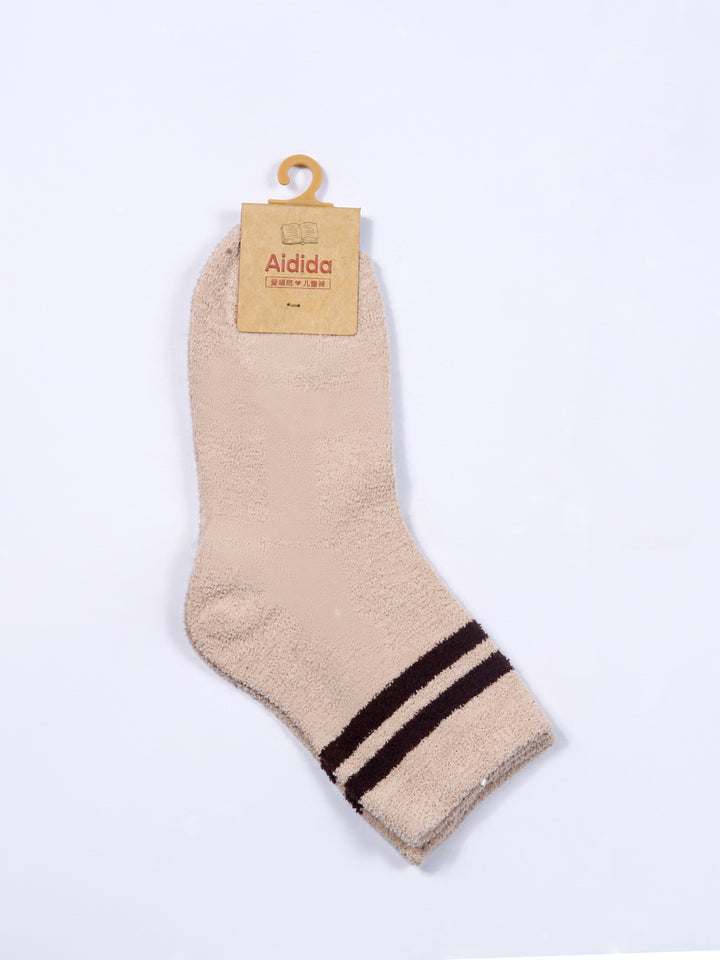 Imp Boys Socks Velour #NR1080 (W-25)(Light Brown)
