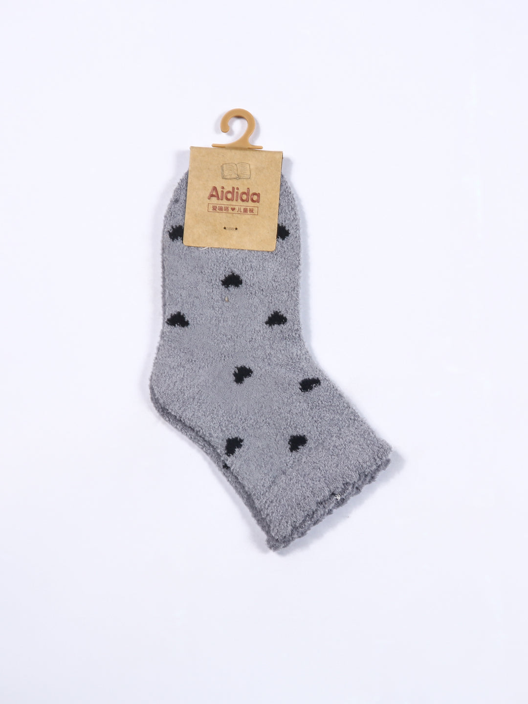 Imp Girls Socks Velour #NR1084 (W-25) (Grey)