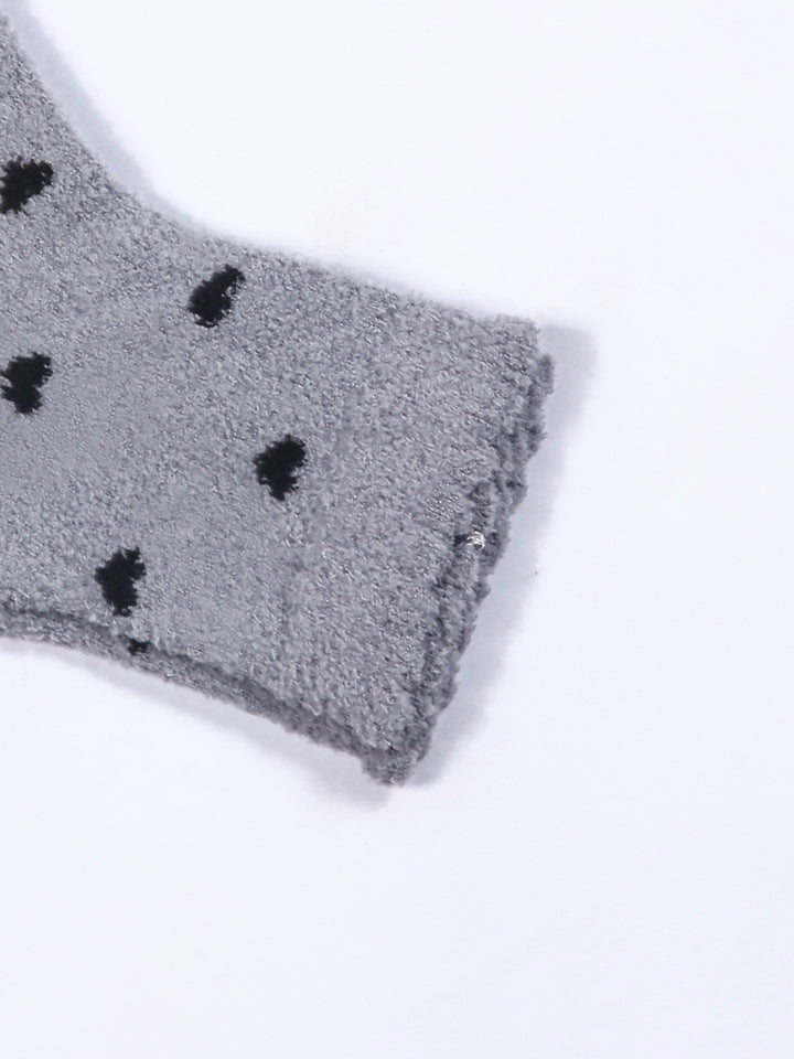 Imp Girls Socks Velour #NR1084 (W-25) (Grey)