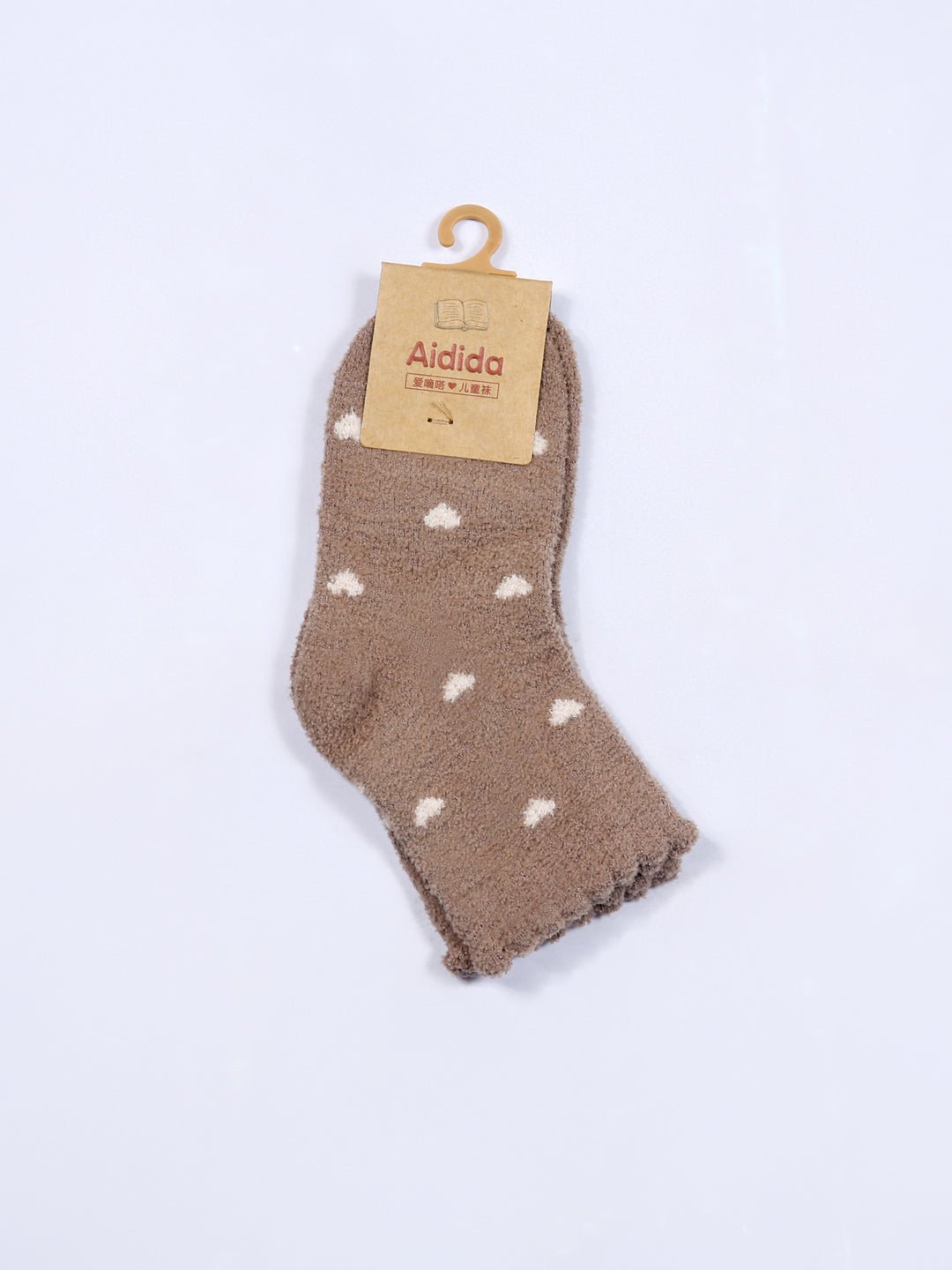 Imp Girls Socks Velour #NR1084 (W-25) (Light Brown)