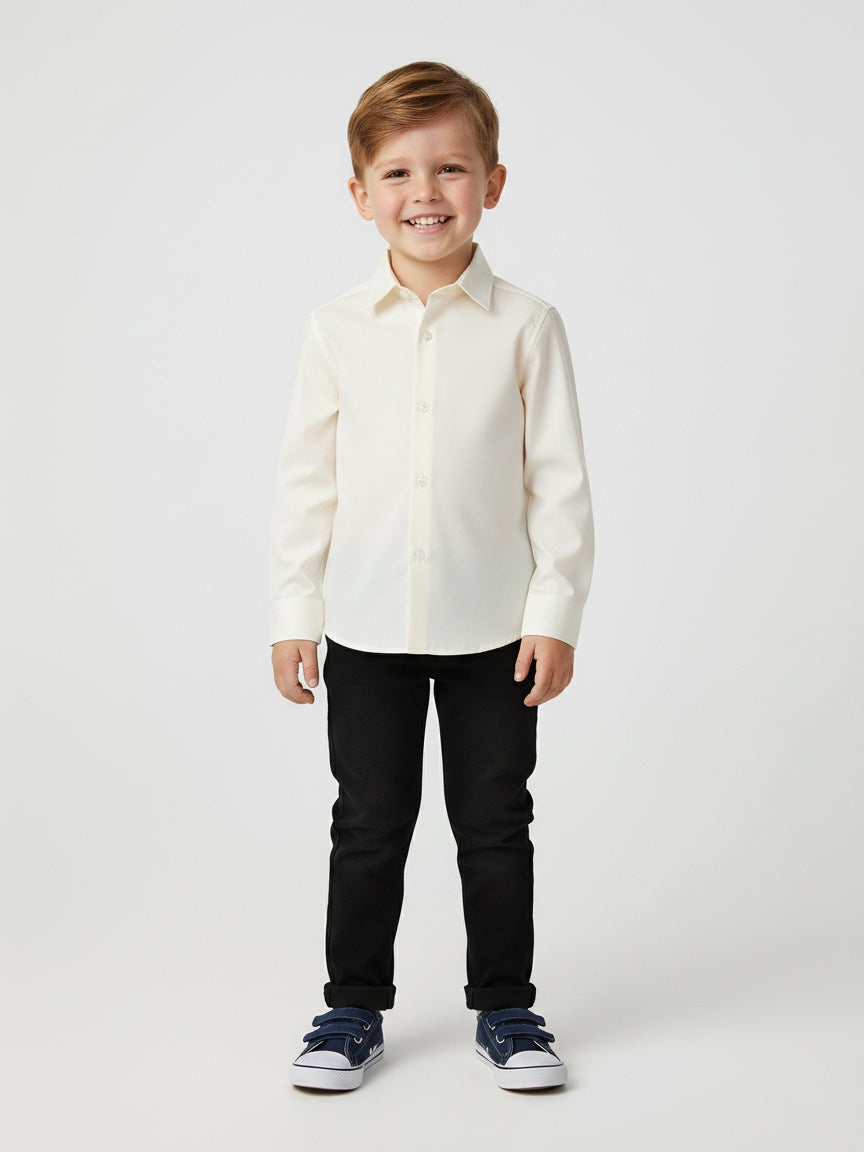 Marco Polo Boys Formal Shirt L/S #TFY02 (W-25)