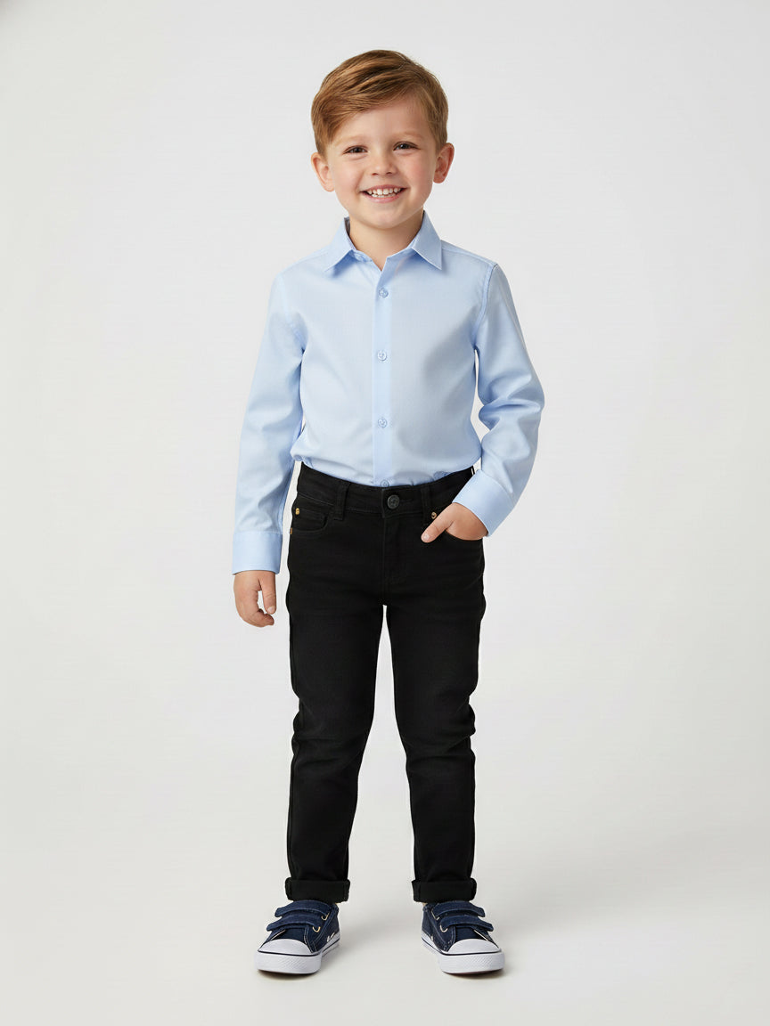 Marco Polo Boys Formal Shirt L/S #TFY02 (W-25)