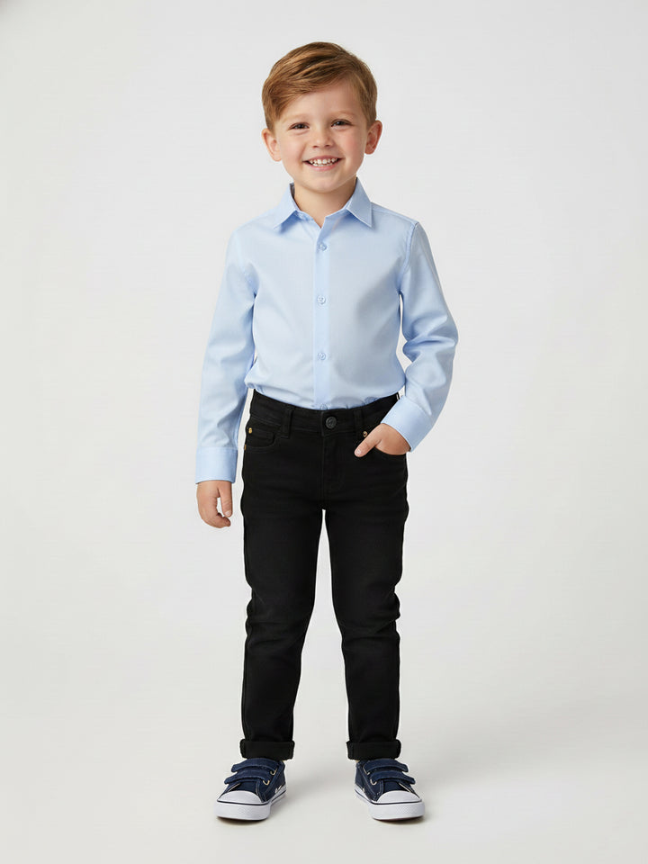 Marco Polo Boys Formal Shirt L/S #TFY02 (W-25)