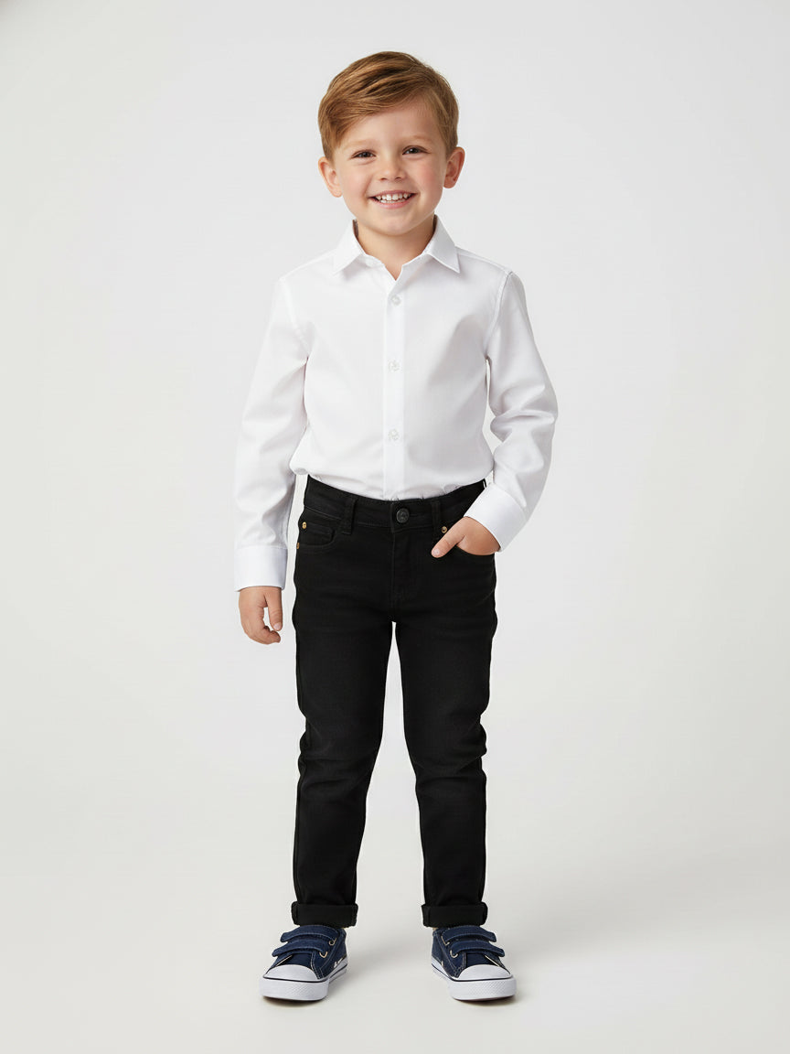 Marco Polo Boys Formal Shirt L/S #TFY02 (W-25)