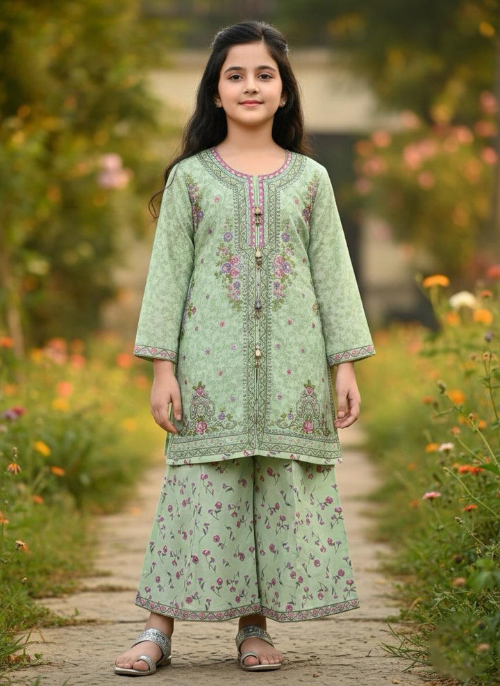 Tony Land Girls Sharara Suit 3Pcs #26-413 (S-26)