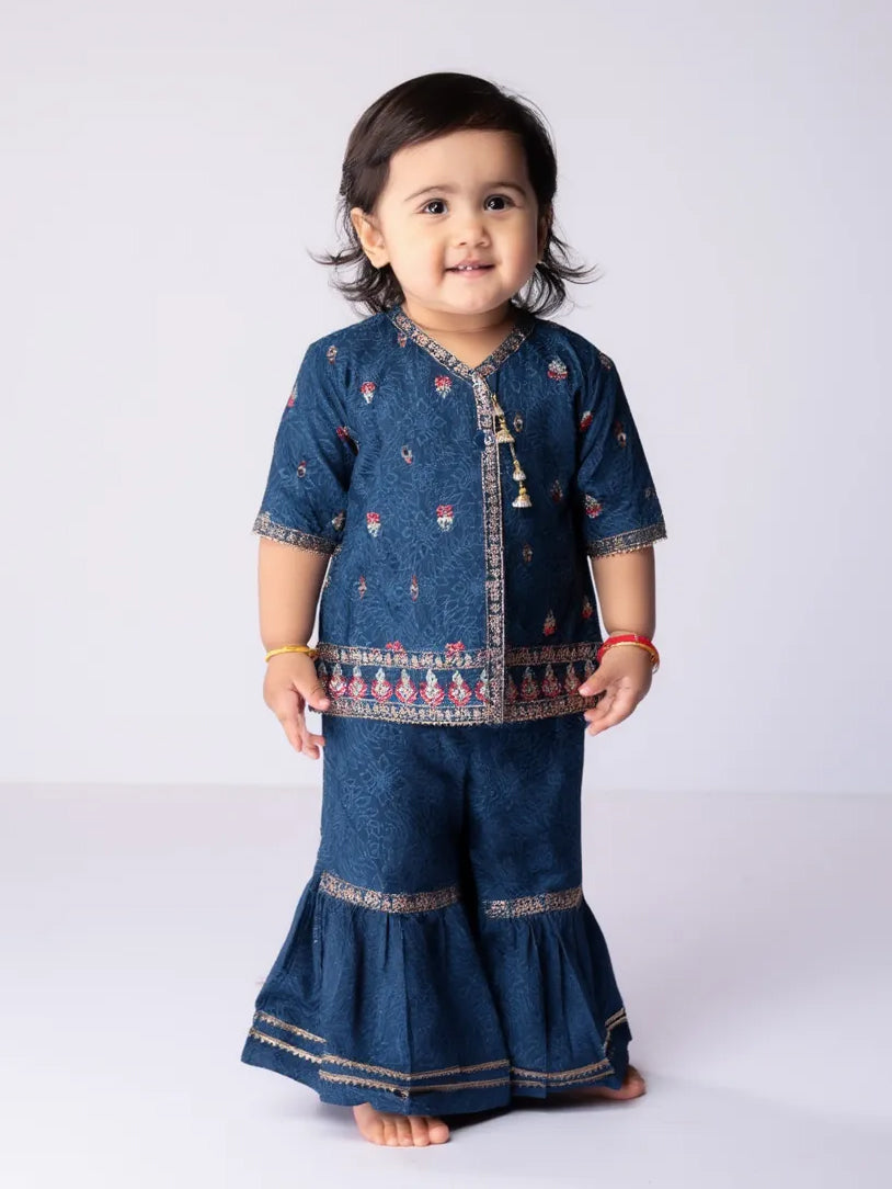 Tony Land Girls Sharara Suit 3Pcs #26-302 (S-26)
