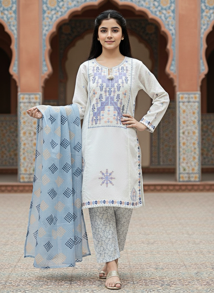 Tony Land Girls Trouser Suit 3Pcs #26-503 (S-26)