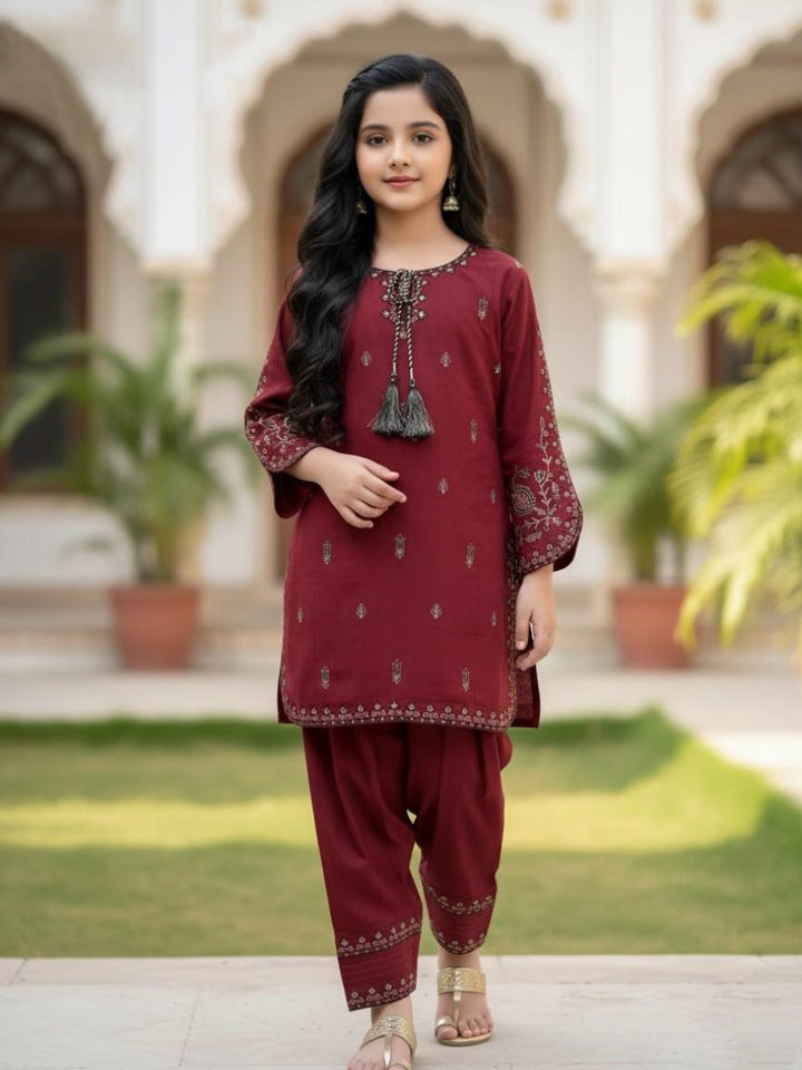 Tony Land Girls Trouser Suit 3Pcs #26-402 (S-26)