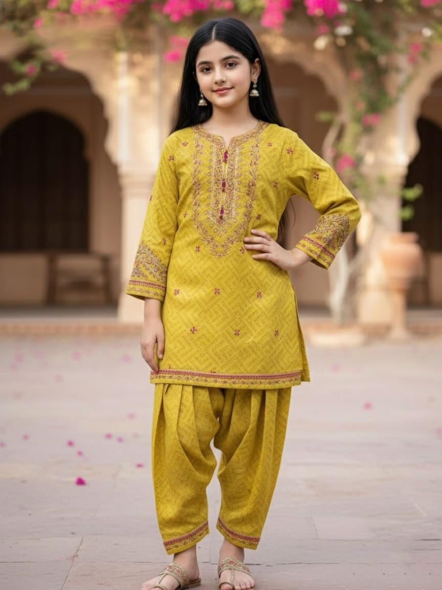 Tony Land Girls Trouser Suit 3Pcs #26-412 (S-26)