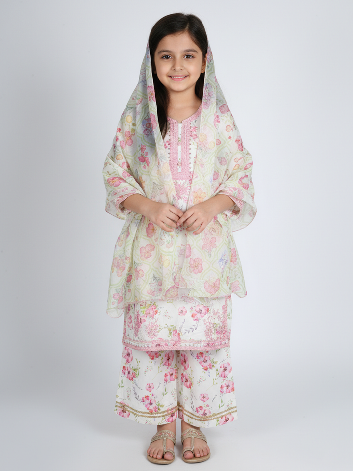 Tony Land Girls Trouser Suit 3Pcs #26-509 (S-26)