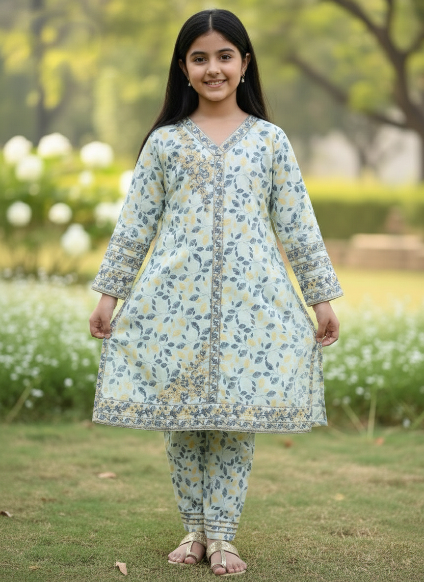 Tony Land Girls Trouser Suit 3Pcs #26-509 (S-26)