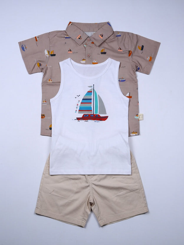 Imp Boys Knicker Suit H/S 3Pcs #01 (S-26)