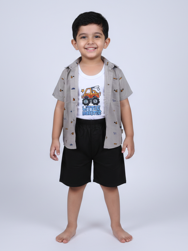 Imp Boys Knicker Suit H/S 3Pcs #03 (S-26)