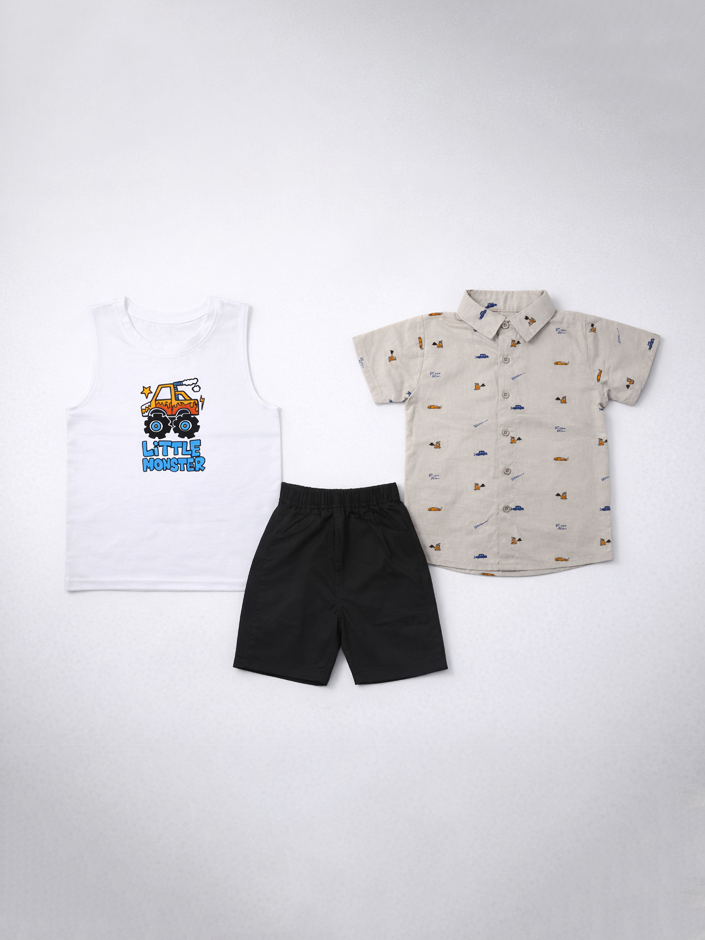 Imp Boys Knicker Suit H/S 3Pcs #03 (S-26)