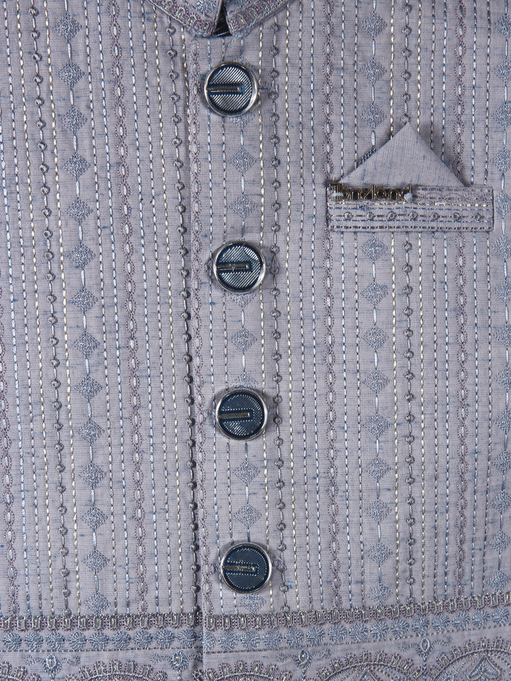 Tony Land Boys Shalwar Suit With Waist Coat #26-014 (S-26)