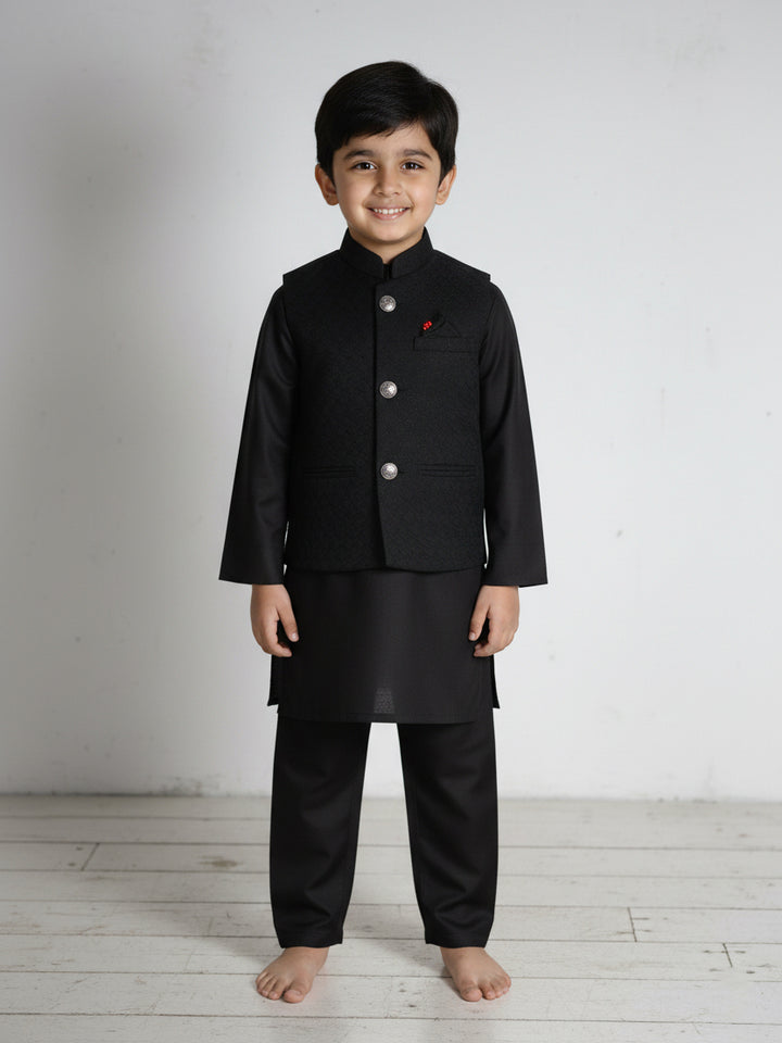 Superstar Boys Shalwar Suit With Waistcoat #464 (S-26)