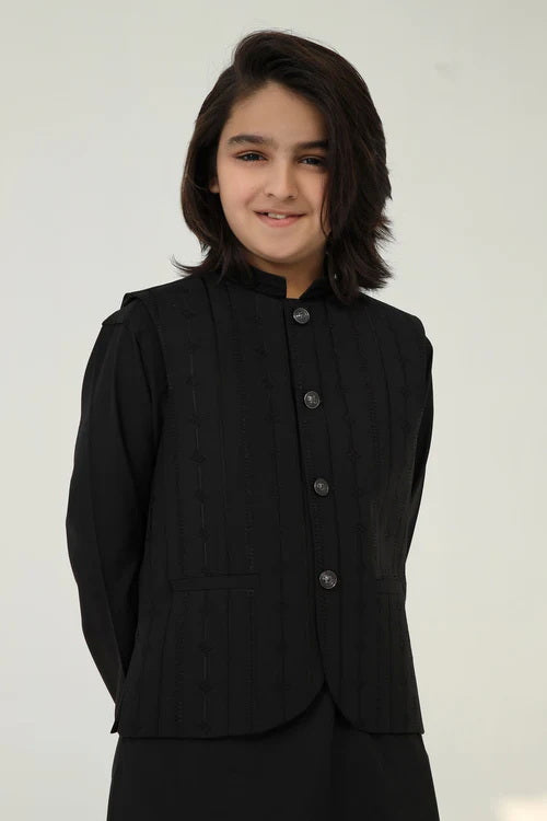 Superstar Boys Shalwar Suit With Waistcoat #469 (S-26)