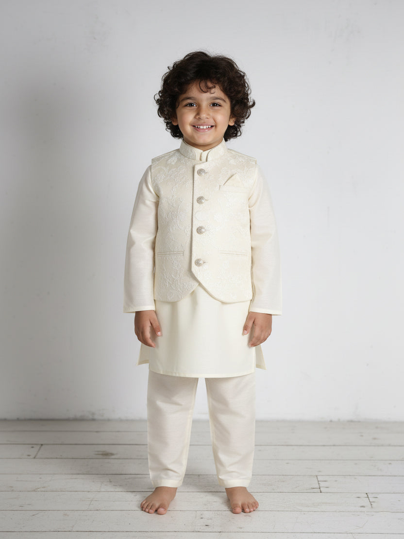 Superstar Boys Shalwar Suit With Waistcoat #485 (S-26)