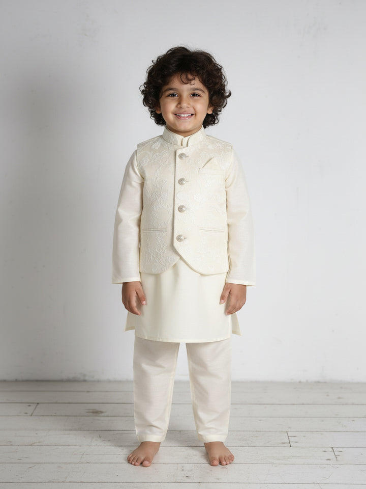 Superstar Boys Shalwar Suit With Waistcoat #485 (S-26)