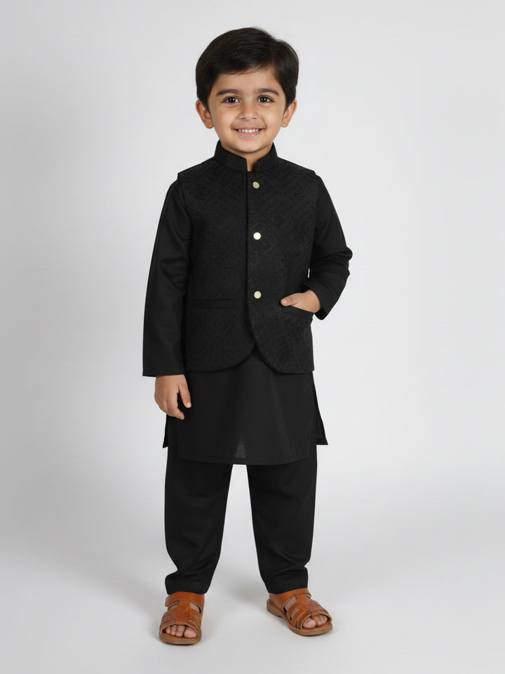 Superstar Boys Shalwar Suit With Waistcoat #493 (S-26)