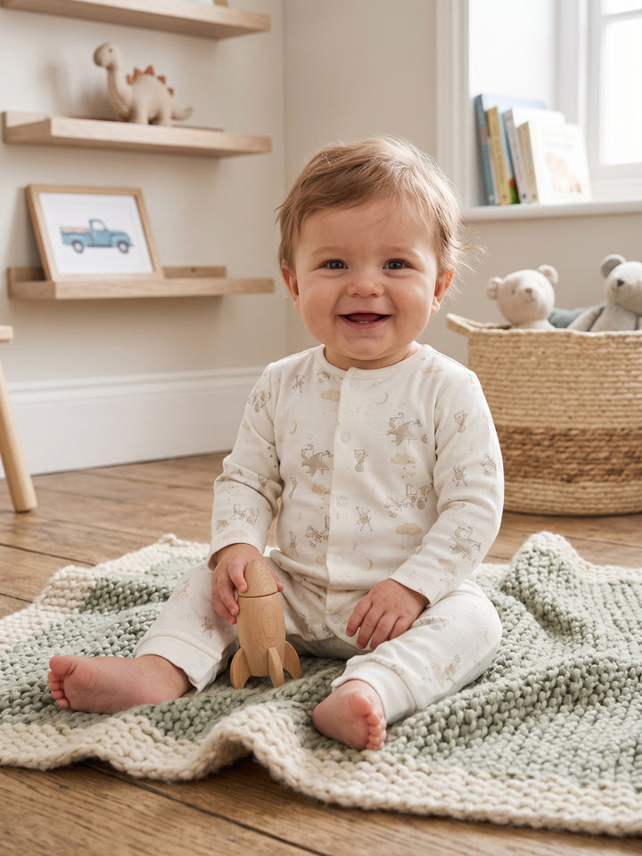 Mother Baby Romper Cotton L/S #02 (W-26)