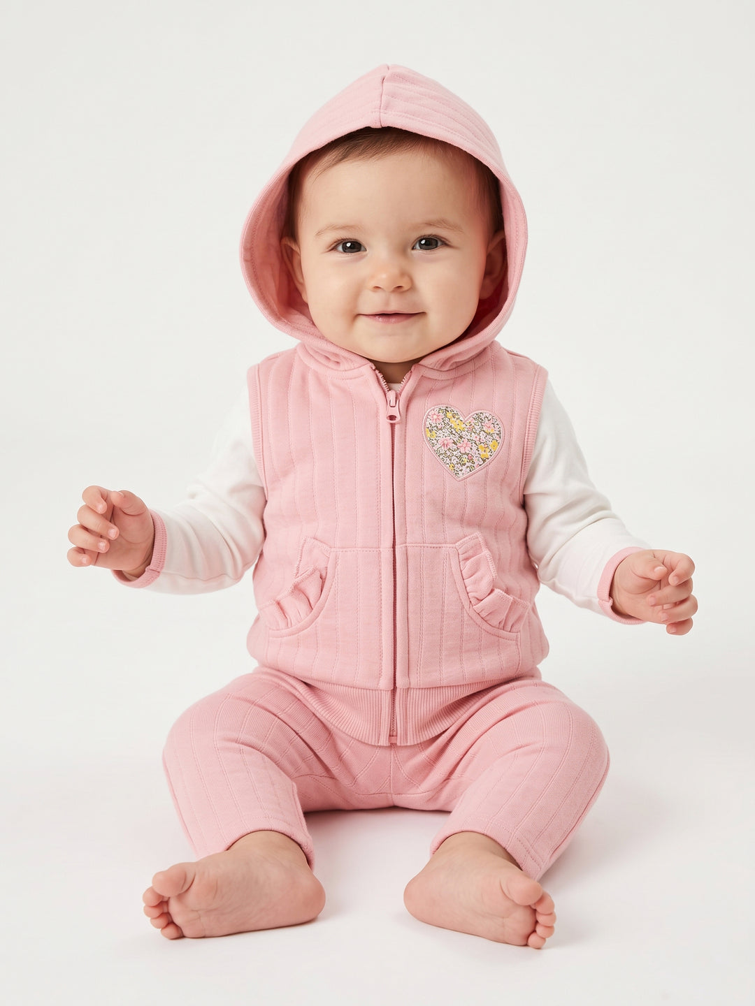Duck & Duck Girls Pajama Suit L/S 3Pcs (W-26)