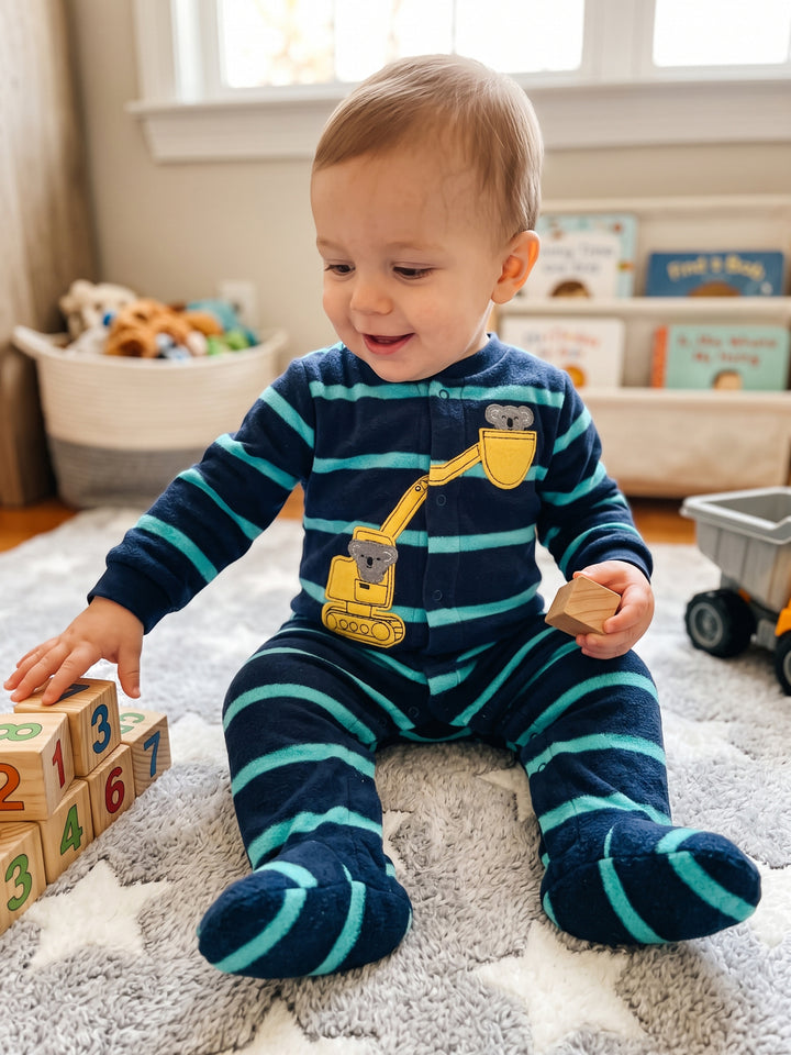 Carter's Boys Romper Fleece #01C (W-26)