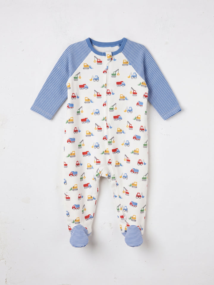 Little Me Boys Romper With Cap L/S #01 (W-26)