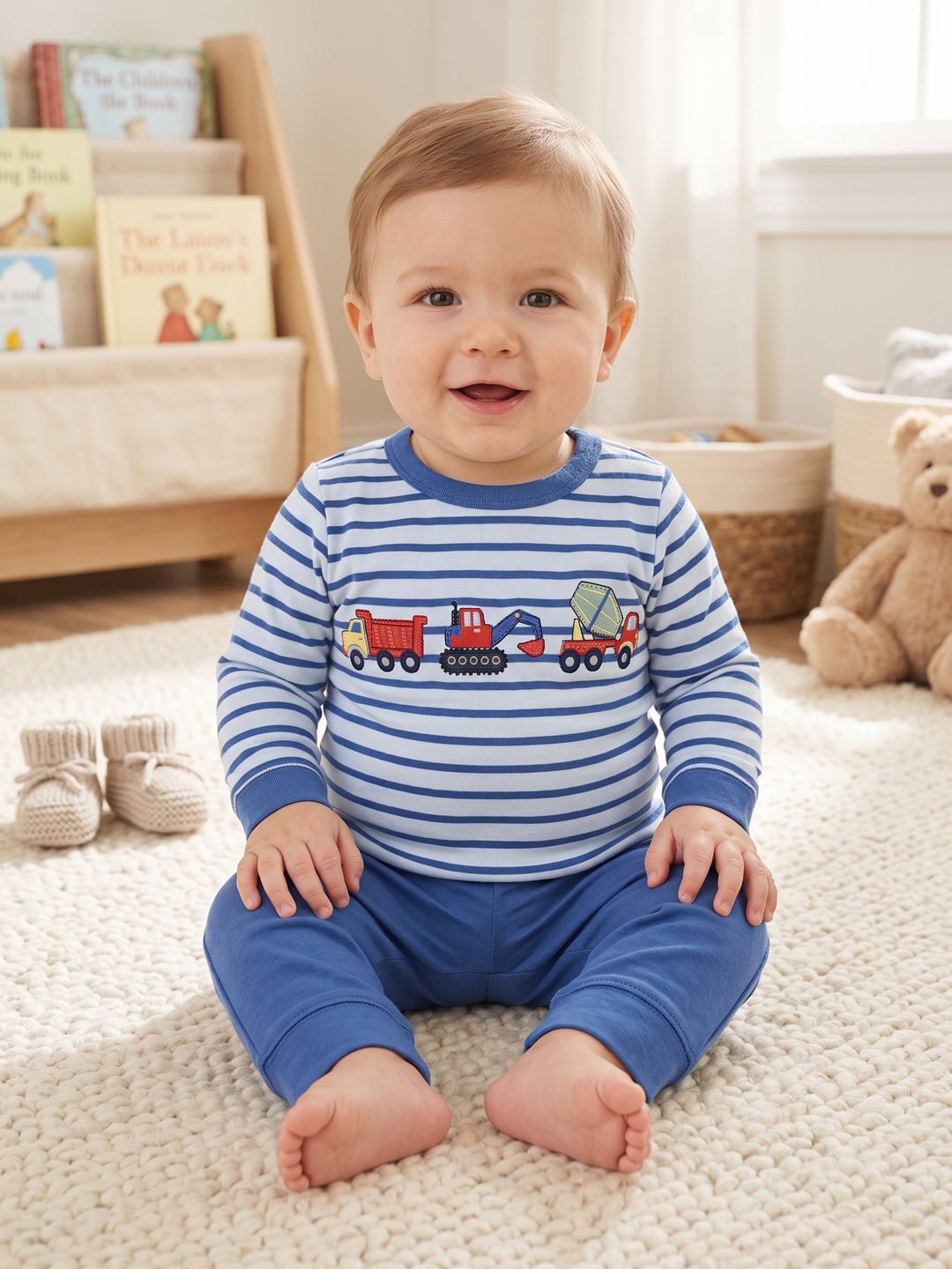 Little Me Boys Pajama Suit L/S #01 (W-26)