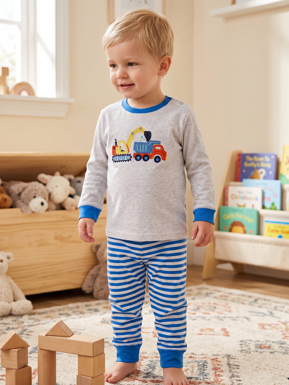 Little Me Boys Pajama Suit L/S #34 (W-26)