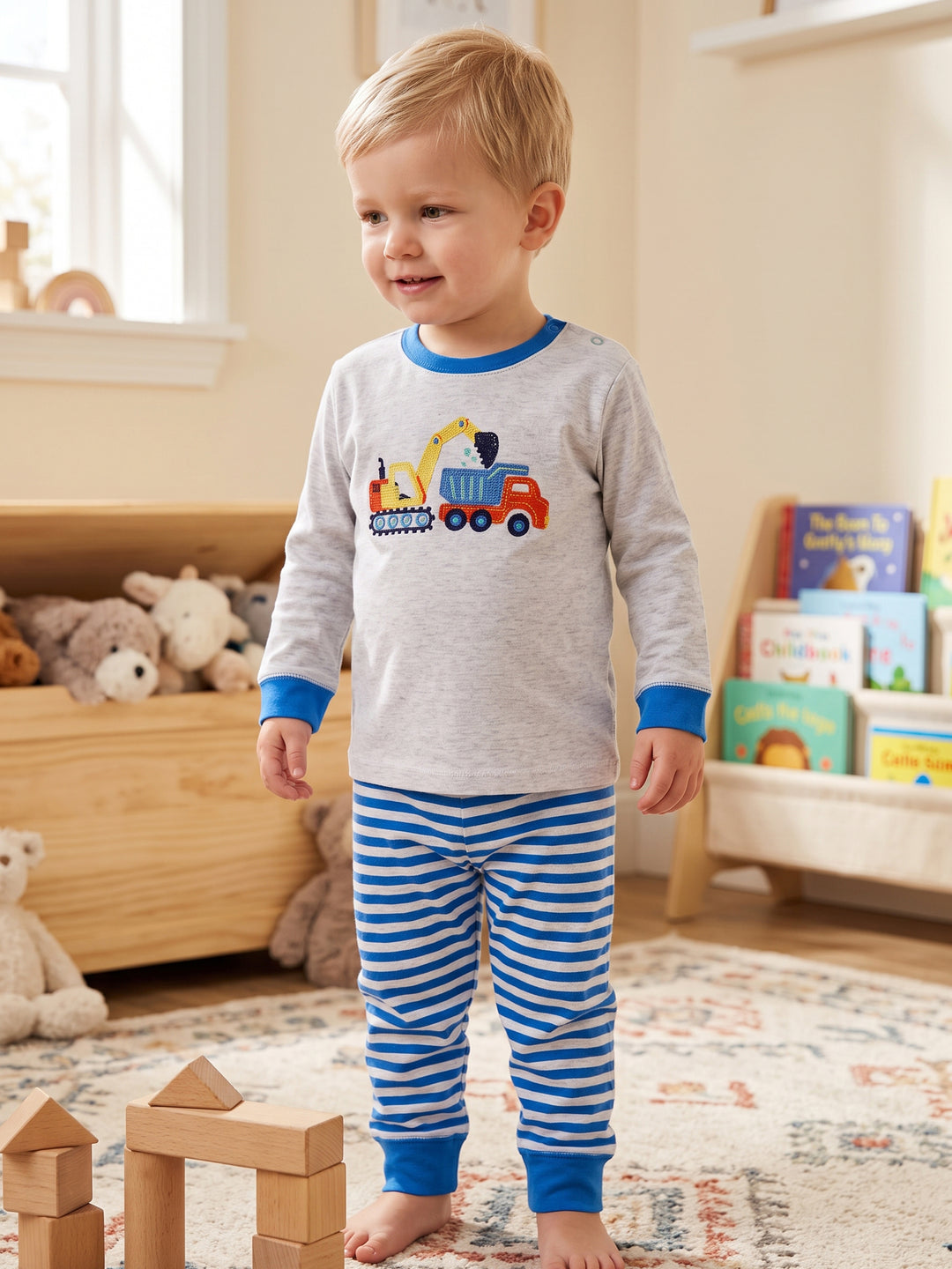 Little Me Boys Pajama Suit L/S #34 (W-26)