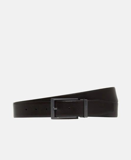 HB Men Leather Reversible Belt With Two Buckles MT-50541866