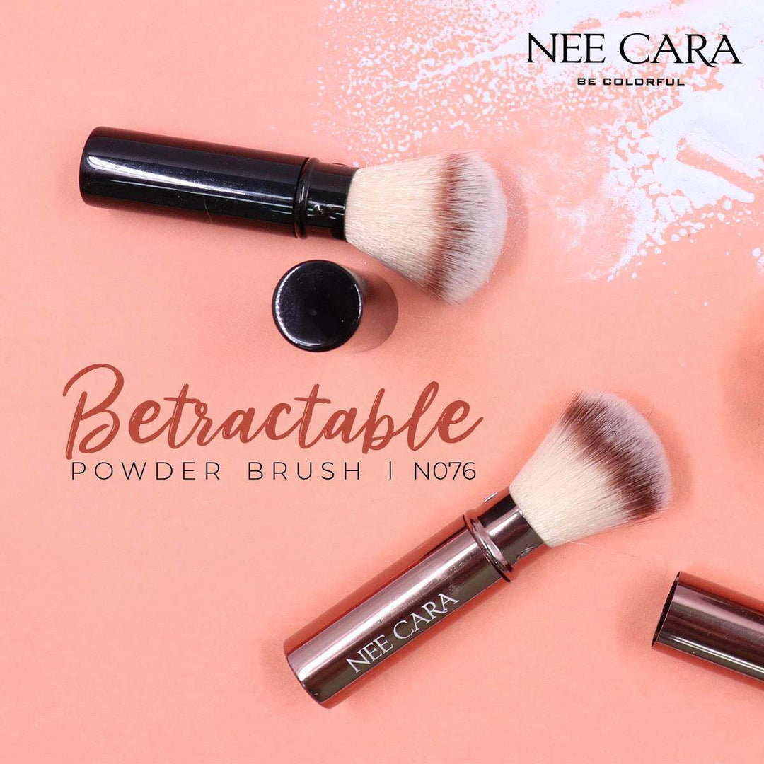 Nee Cara Retractable Powder Brush Black (Thai)