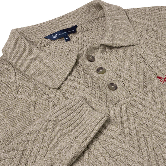 Crew Clothing Men L/S Button Neck TMXC058