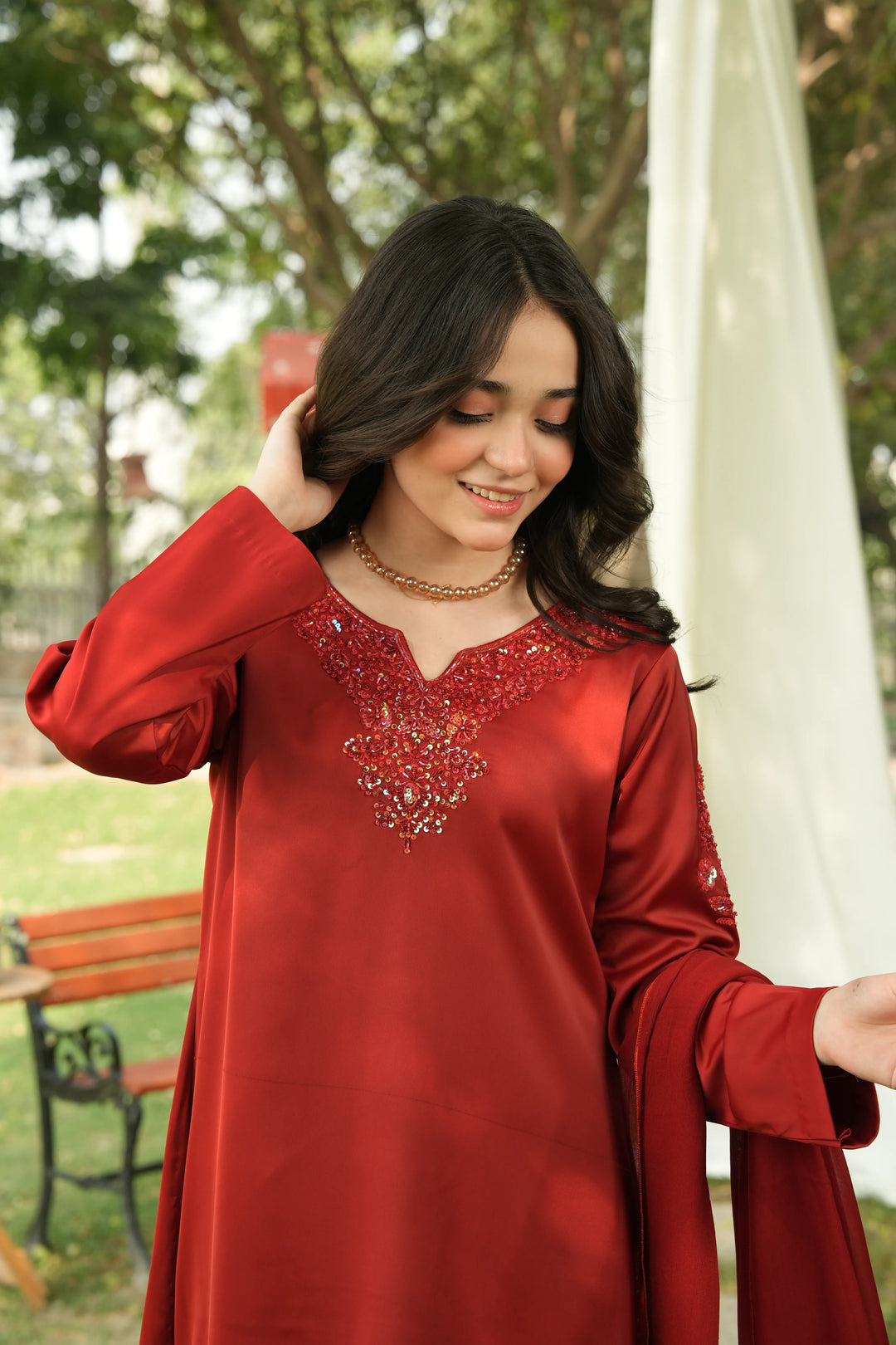 Minnie Threads MT-MARJAN-MAROON-1039