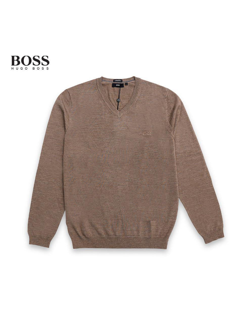 Hugo Boss Men L/S Marino Wool Jersey Plain