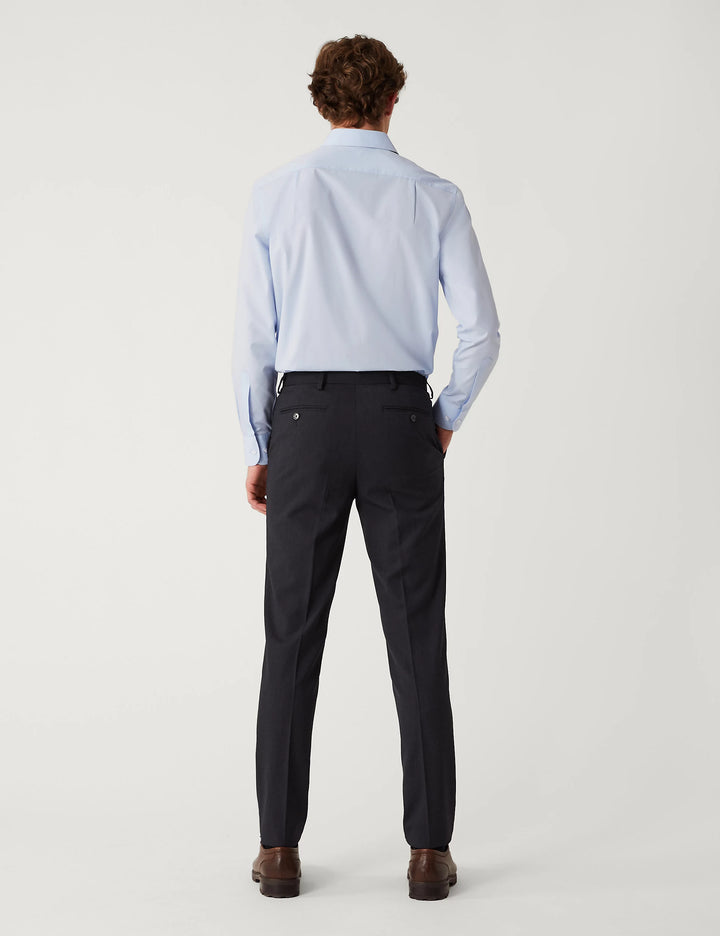 M&S Mens L/S ( 65-35% ) Plain Formal Shirt T11/2381