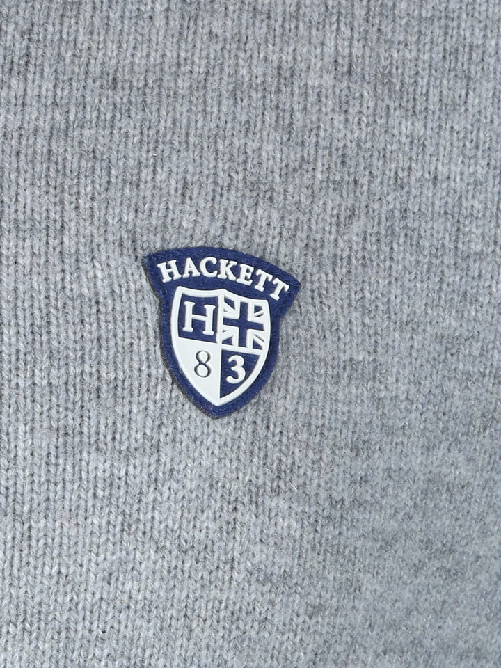 Hackett Mens F/S Lambswool V-Neck Jersey