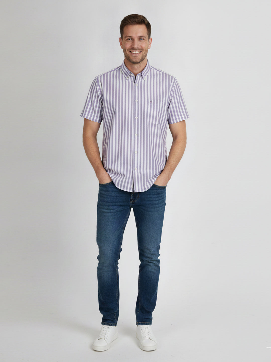 H & C Men S/S Lining B-Shirt,CFSFP002